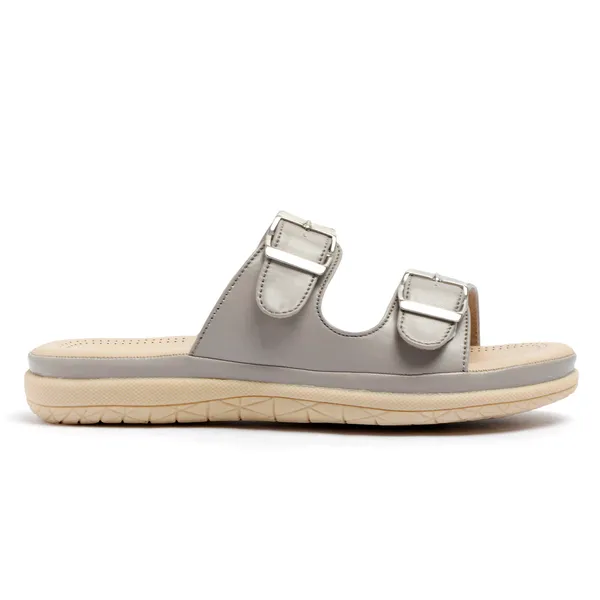 PICSON_Women_Stylish_Double_Buckle_Slides_|_Premium_Look_&_Extra_Soft_Cushion_Flats_Sandal