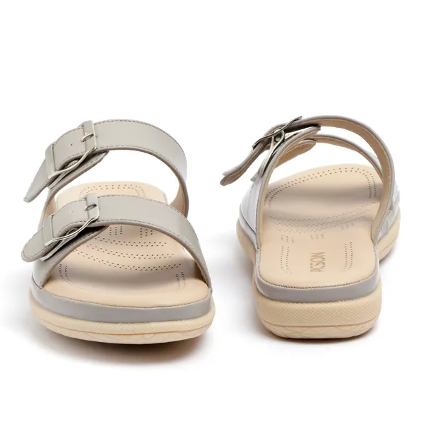 PICSON_Women_Stylish_Double_Buckle_Slides_|_Premium_Look_&_Extra_Soft_Cushion_Flats_Sandal