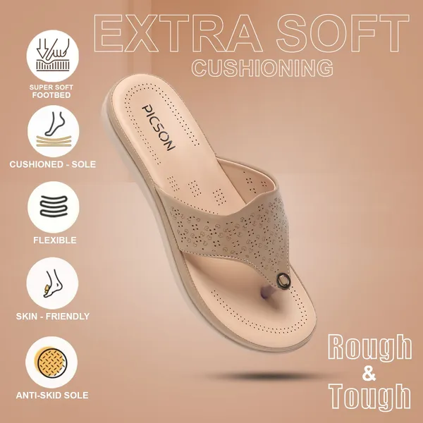 Beige_Synthetic_Leather_Premium_Slip-On_For_Women