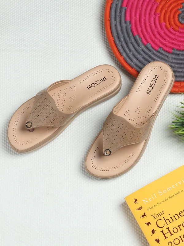 Beige_Synthetic_Leather_Premium_Slip-On_For_Women