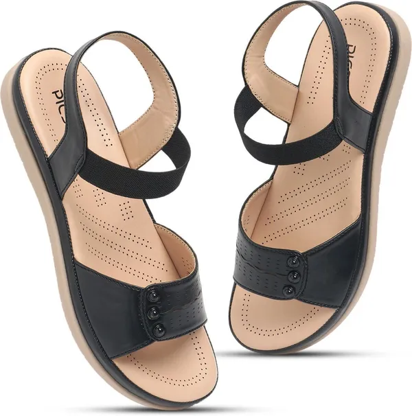 Black_Synthetic_Leather_Premium_Sandal_For_Women