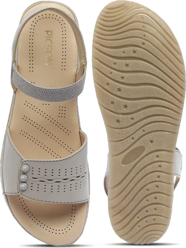 Grey_Synthetic_Leather_Premium_Sandal_For_Women