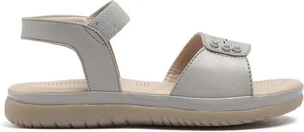 Grey_Synthetic_Leather_Premium_Sandal_For_Women