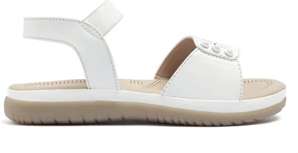 White_Synthetic_Leather_Premium_Sandal_For_Women
