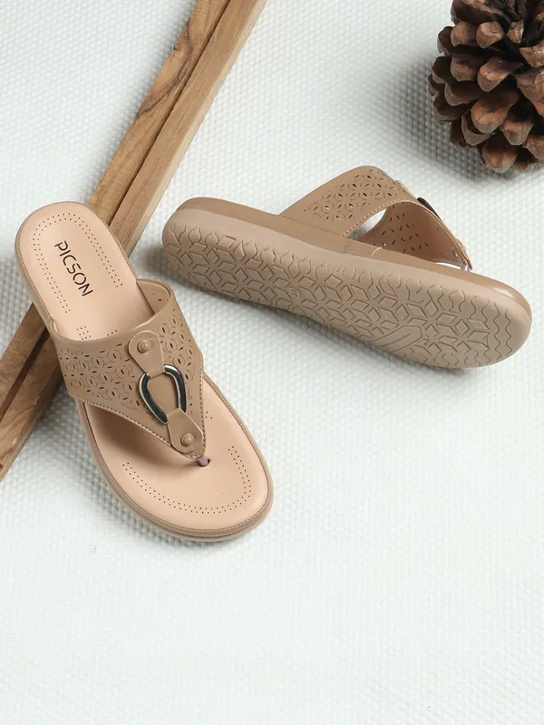 Beige_Synthetic_Leather_Premium_Slip-On_For_Women
