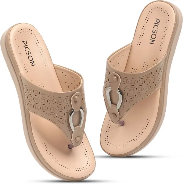 Beige_Synthetic_Leather_Premium_Slip-On_For_Women