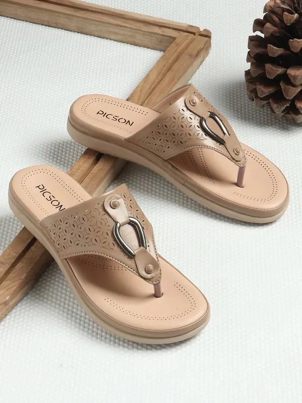 Beige_Synthetic_Leather_Premium_Slip-On_For_Women