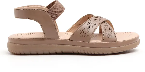 Beige_Synthetic_Leather_Premium_Sandal_For_Women