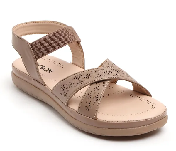 Beige_Synthetic_Leather_Premium_Sandal_For_Women