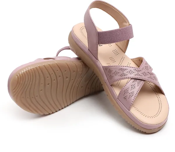 Pink_Synthetic_Leather_Premium_Sandal_For_Women