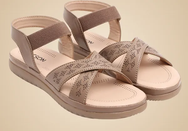 Beige_Synthetic_Leather_Premium_Sandal_For_Women