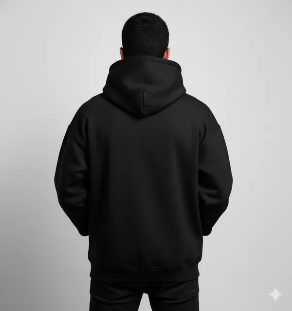 Dab_Teddy_Black_Unisex_100%_Cotton_Fleece_Hoodie