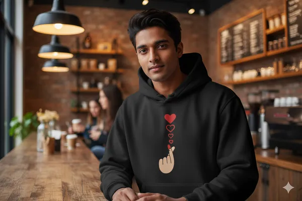 Love_In_The_Air_Black_Unisex_100%_Cotton_Fleece_Hoodie