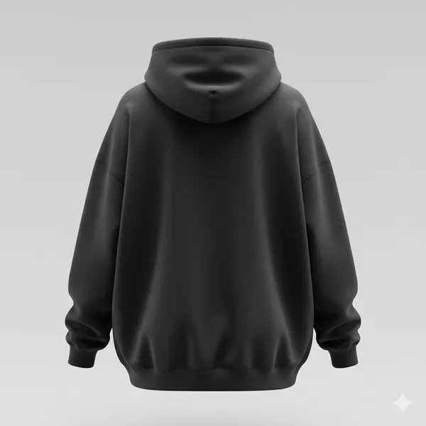 Goose_Bumps_Black_Unisex_100%_Cotton_Fleece_Hoodie