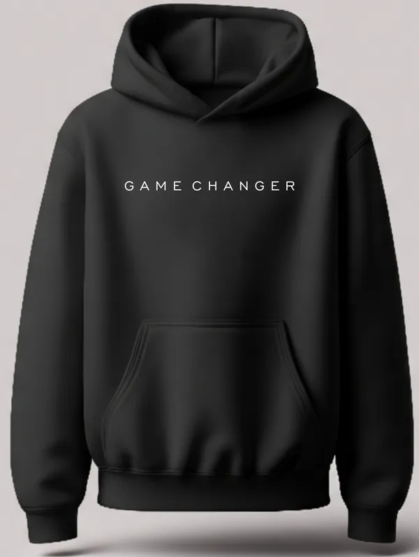 Game_Changer_Black_Unisex_100%_Cotton_Fleece_Hoodie