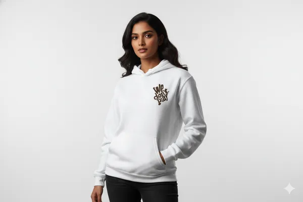 We_Don'T_Play_White_Unisex_100%_Cotton_Fleece_Hoodie