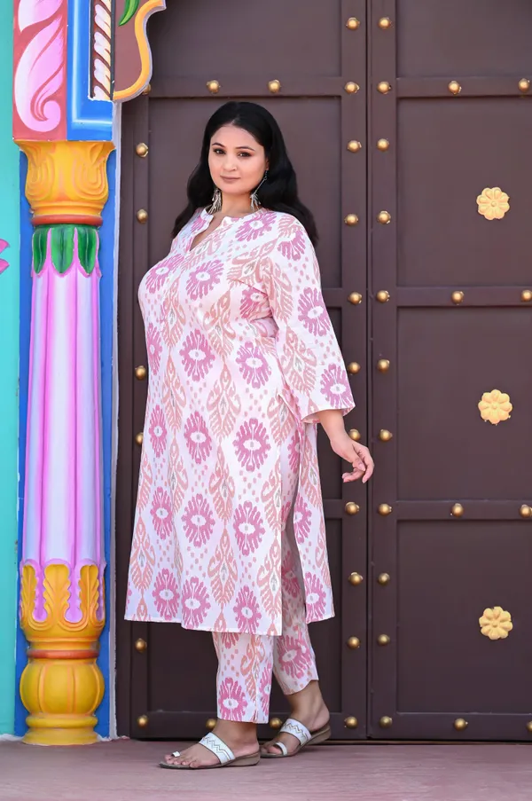 White-Pink_Cotton_Premium_&_Elegant_Kurta_&_Pant_Set_For_Women