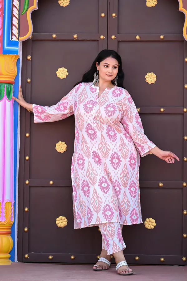 White-Pink_Cotton_Premium_&_Elegant_Kurta_&_Pant_Set_For_Women