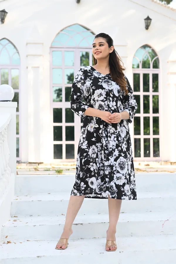 Black_Cotton_Premium_&_Elegant_Dress_For_Women