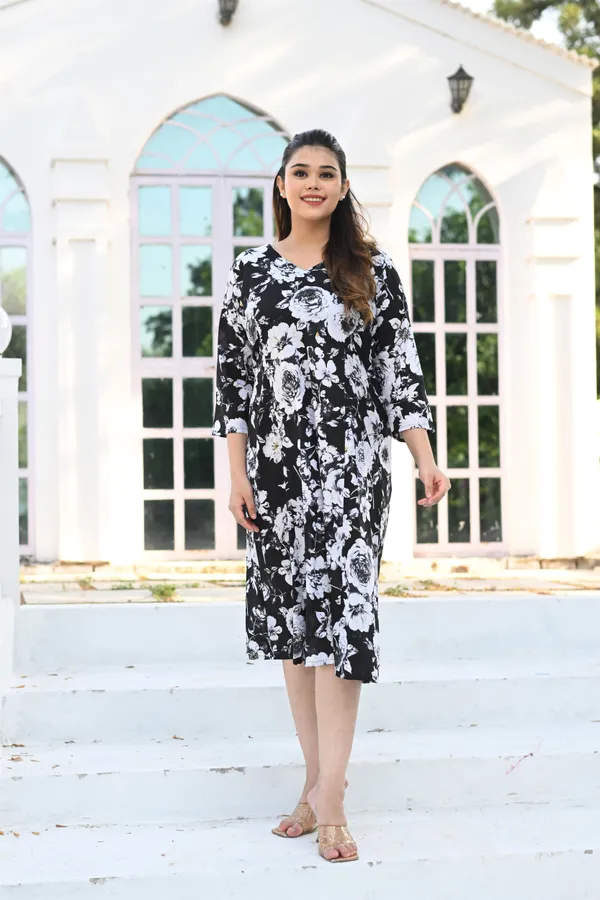 Black_Cotton_Premium_&_Elegant_Dress_For_Women