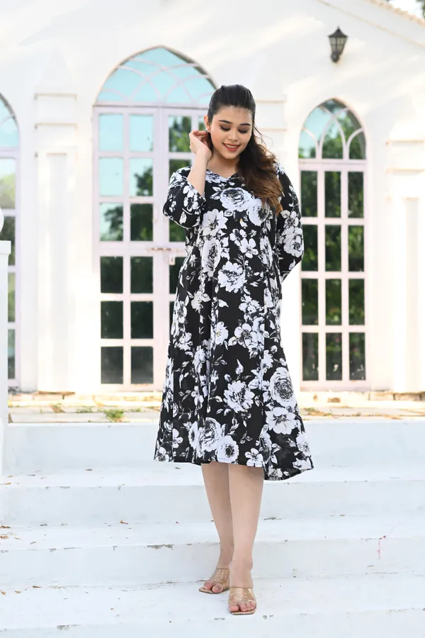 Black_Cotton_Premium_&_Elegant_Dress_For_Women