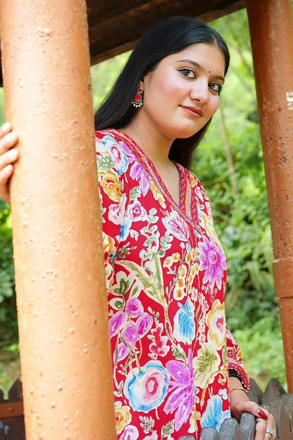 Red_Rayon_Premium_&_Elegant_Kurta_&_Pant_Set_For_Women