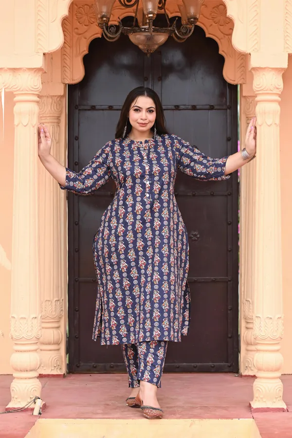 Blue_Katha_Cotton_Premium_&_Elegant_Kurta_&_Pant_Set_For_Women