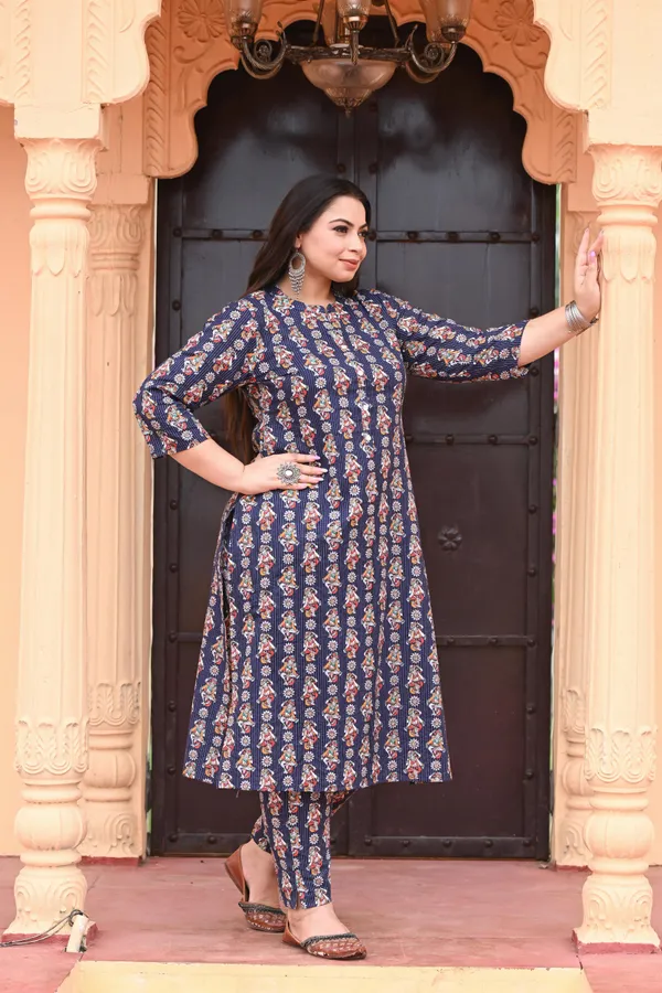 Blue_Katha_Cotton_Premium_&_Elegant_Kurta_&_Pant_Set_For_Women