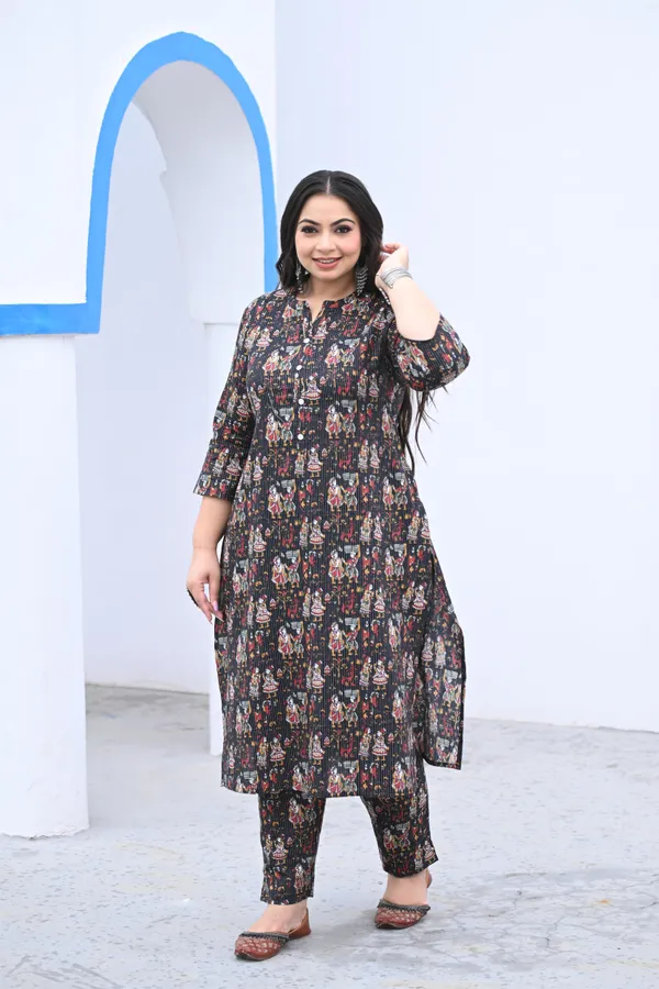 Black_Katha_Cotton_Premium_&_Elegant_Kurta_&_Pant_Set_For_Women
