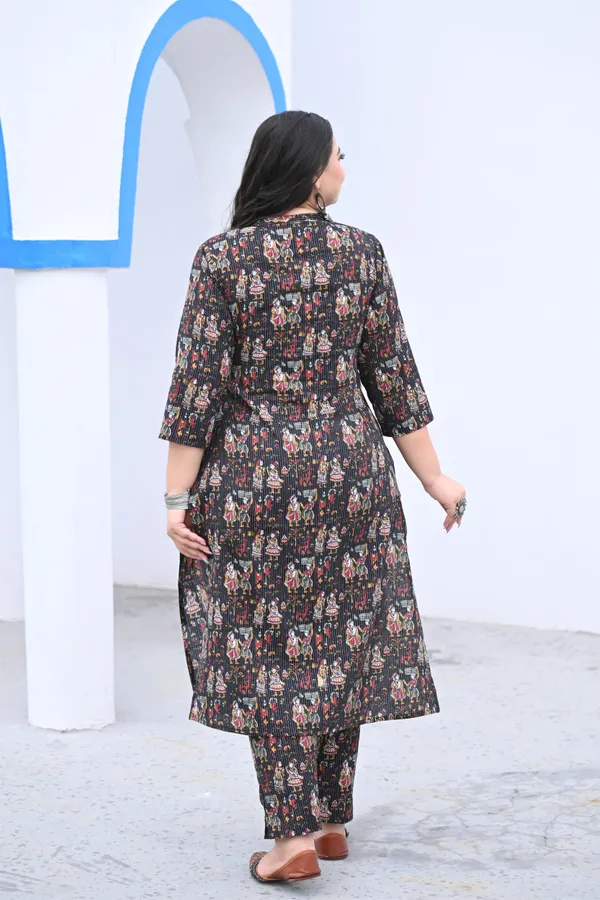 Black_Katha_Cotton_Premium_&_Elegant_Kurta_&_Pant_Set_For_Women