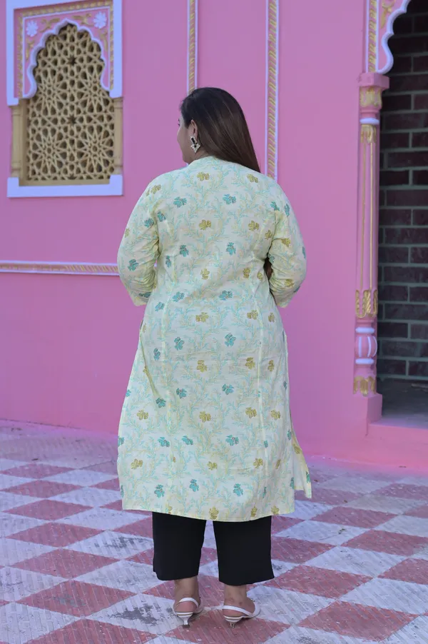 Lemon_Rayon_Premium_&_Elegant_Kurta_For_Women