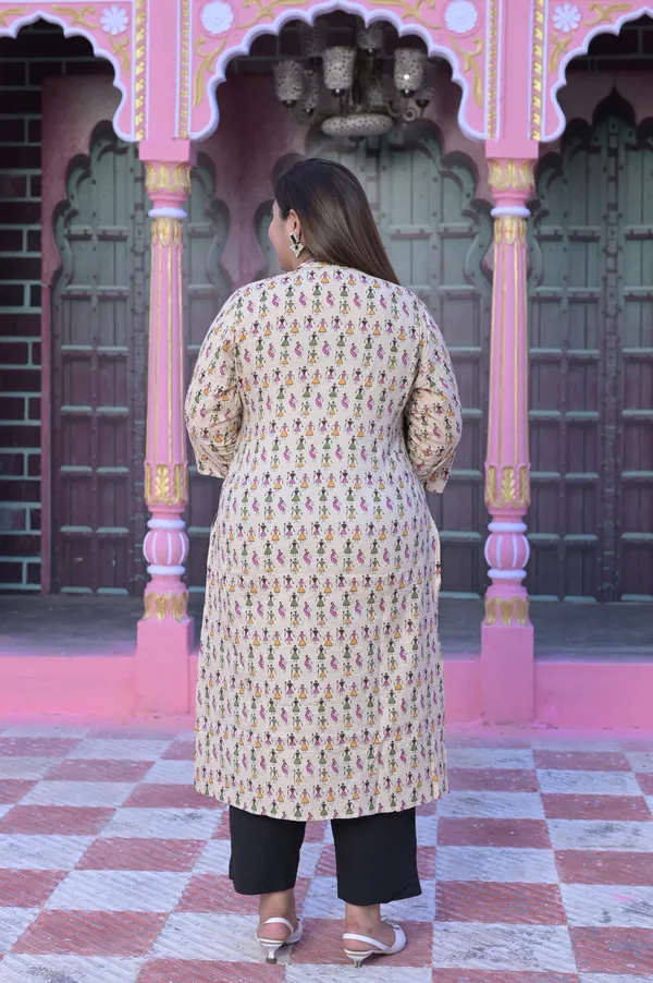 Cream_Cotton_Premium_&_Elegant_Kurta_For_Women