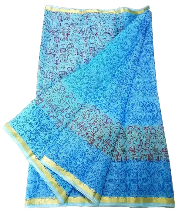 Women's_Kota_Doria_Cotton_block_Printed_Saree_With_Unstitched_Blouse_Piece