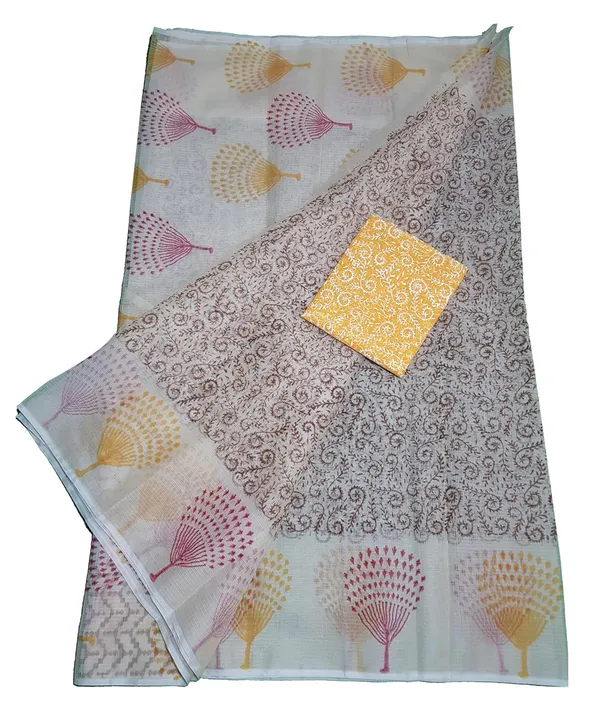 Women's_Kota_Doria_Cotton_block_Printed_Saree_With_Unstitched_Blouse_Piece