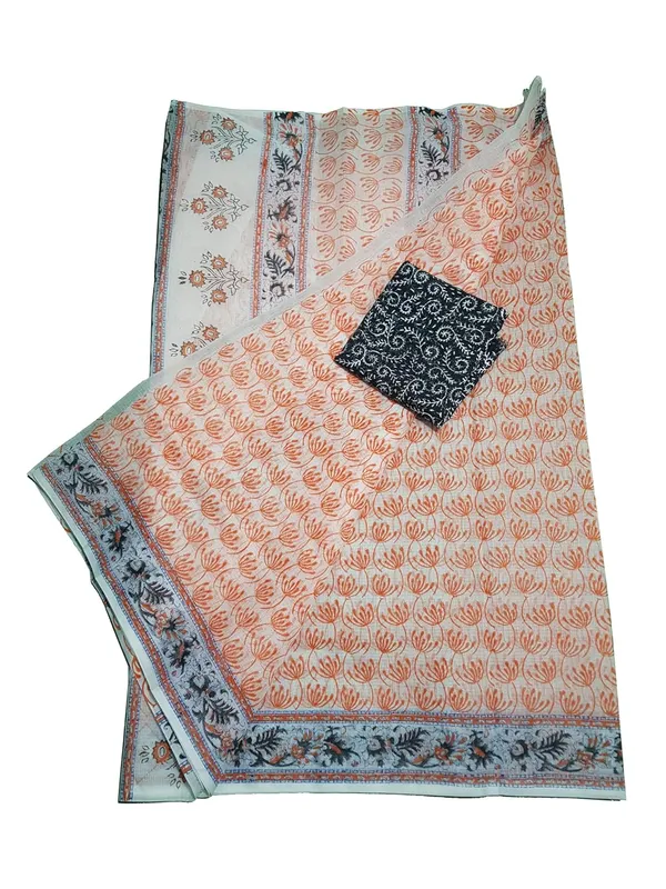 Women's_Kota_Doria_Cottonb_Block_Printed_Saree_With_Un-Stitched_self_Blouse_Piece_beige