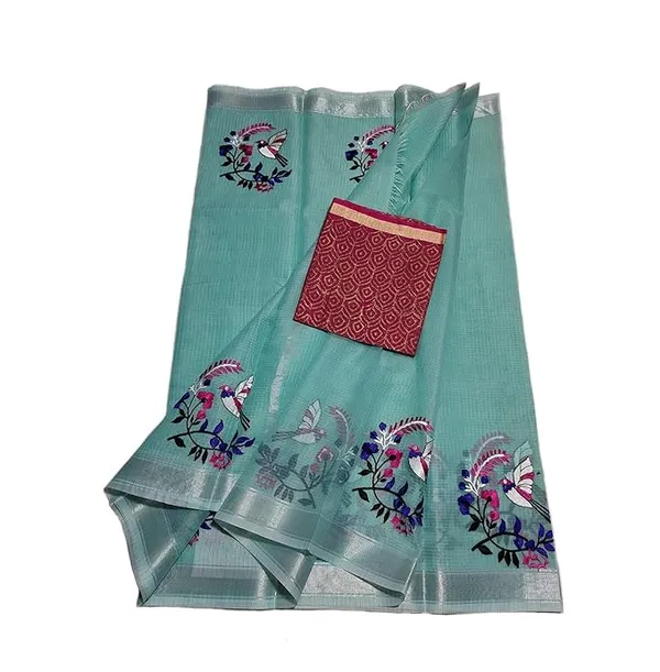 Women's_Kota_Doria_Cotton_Embroidery_Saree_for_women_with_blouse