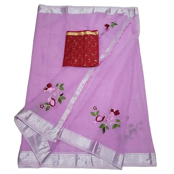 Women's_Kota_Doria_Embroidered_Cotton_Saree_with_Blouse_for_Women