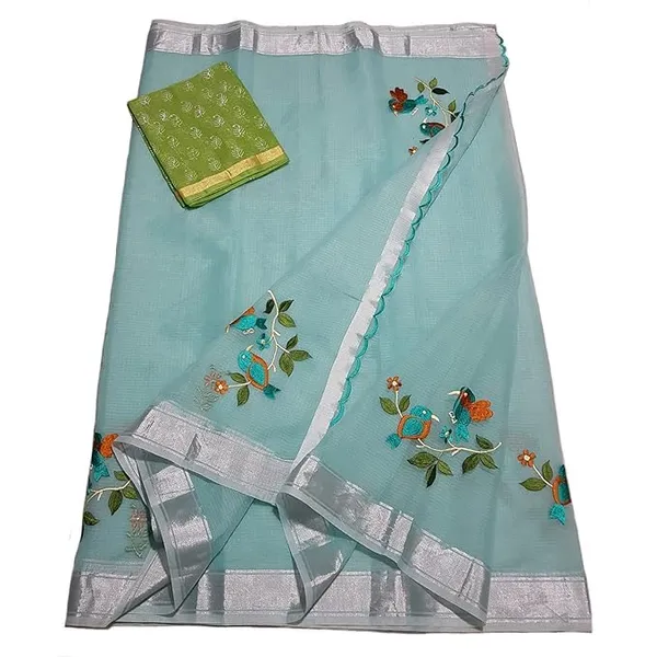 Women's_Kota_Doria_Embroidered_Cotton_Saree_with_Blouse_for_Women