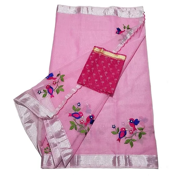 Women's_Kota_Doria_Embroidered_Cotton_Saree_with_Blouse_for_Women