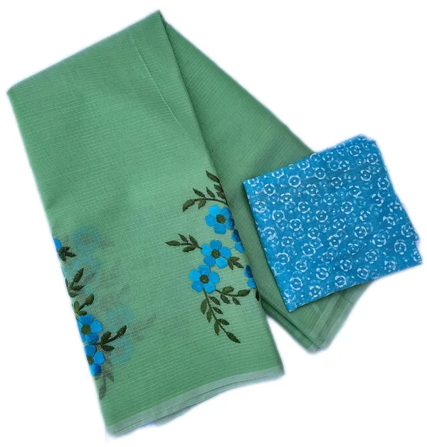 Women's_Kota_Doria_Cotton_Saree_With_Floral_Embroidery_Designe_with_Extra_Contrast_Blouse_(M.I.R.Z.A.)_1TSES9f