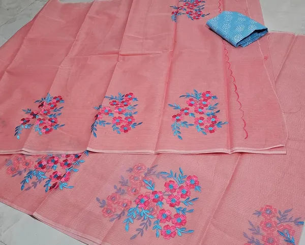 Women's_Kota_Doria_Cotton_Saree_With_Floral_Embroidery_Designe_with_Extra_Contrast_Blouse_(M.I.R.Z.A.)_1TSES9f