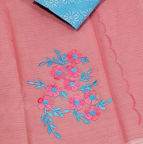 Women's_Kota_Doria_Cotton_Saree_With_Floral_Embroidery_Designe_with_Extra_Contrast_Blouse_(M.I.R.Z.A.)_1TSES9f