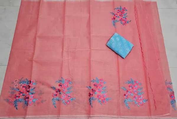 Women's_Kota_Doria_Cotton_Saree_With_Floral_Embroidery_Designe_with_Extra_Contrast_Blouse_(M.I.R.Z.A.)_1TSES9f