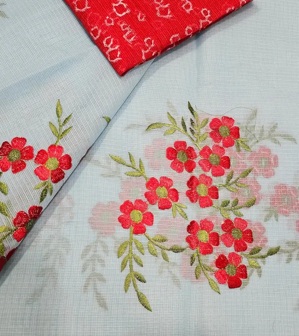 Women's_Kota_Doria_Cotton_Saree_With_Floral_Embroidery_Designe_with_Extra_Contrast_Blouse_(M.I.R.Z.A.)_1TSES9f