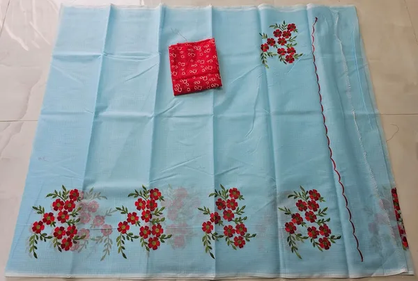 Women's_Kota_Doria_Cotton_Saree_With_Floral_Embroidery_Designe_with_Extra_Contrast_Blouse_(M.I.R.Z.A.)_1TSES9f