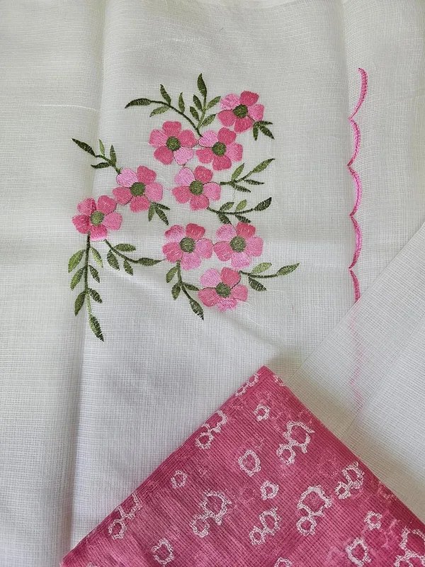 Women's_Kota_Doria_Cotton_Saree_With_Floral_Embroidery_Designe_with_Extra_Contrast_Blouse_(M.I.R.Z.A.)_1TSES9f