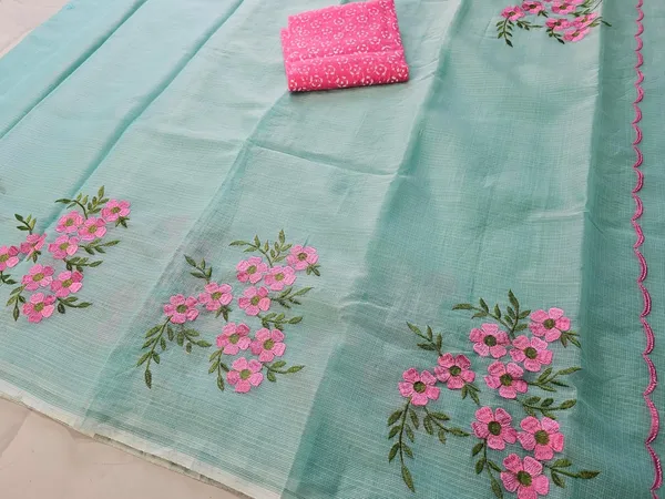 Women's_Kota_Doria_Cotton_Saree_With_Floral_Embroidery_Designe_with_Extra_Contrast_Blouse_(M.I.R.Z.A.)_1TSES9f