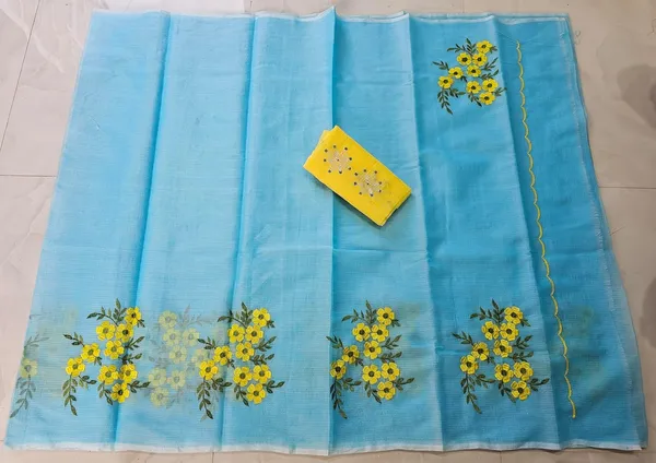 Women's_Kota_Doria_Cotton_Saree_With_Floral_Embroidery_Designe_with_Extra_Contrast_Blouse_(M.I.R.Z.A.)_1TSES9f