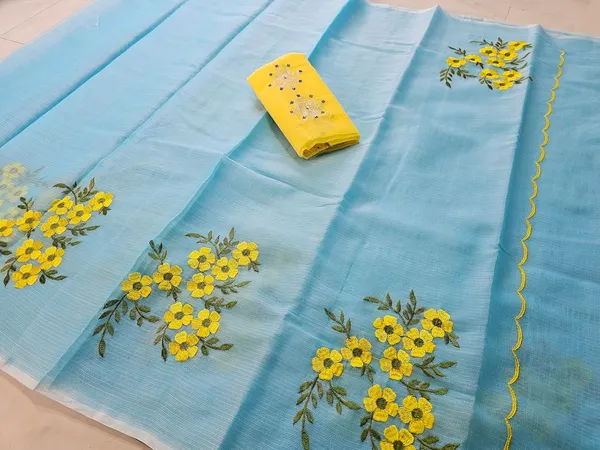 Women's_Kota_Doria_Cotton_Saree_With_Floral_Embroidery_Designe_with_Extra_Contrast_Blouse_(M.I.R.Z.A.)_1TSES9f