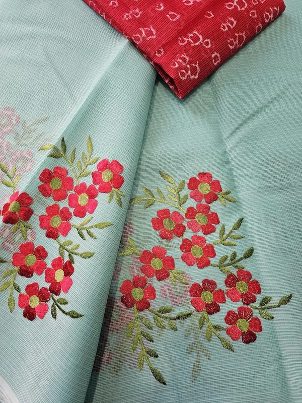 Women's_Kota_Doria_Cotton_Saree_With_Floral_Embroidery_Designe_with_Extra_Contrast_Blouse_(M.I.R.Z.A.)_1TSES9f